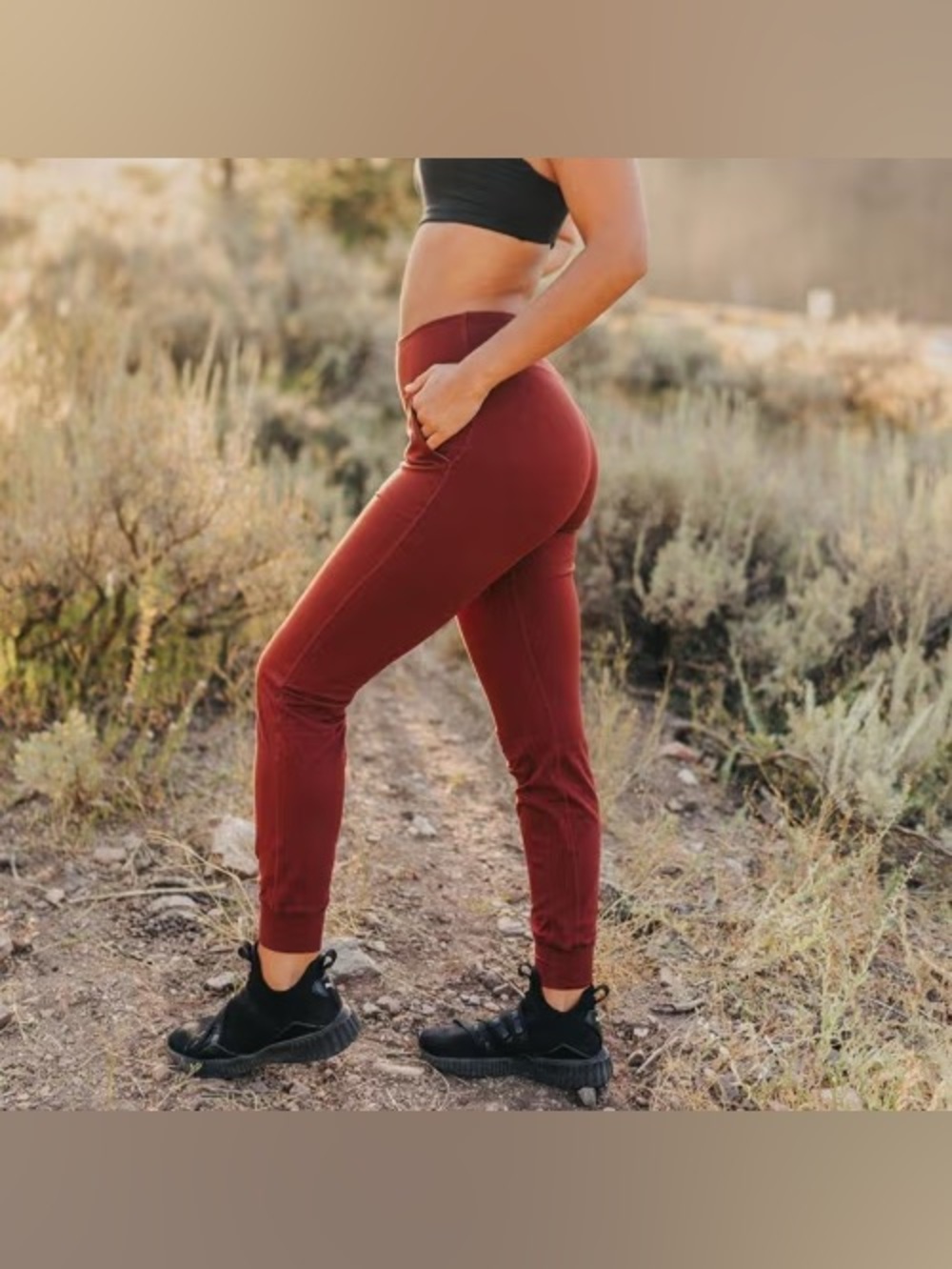 NWOT Senita Athletics Studio Skin Joggers - Bronze